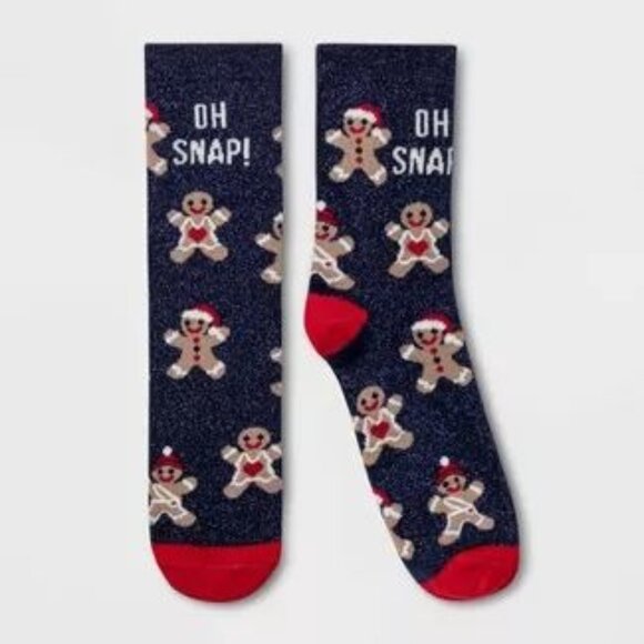 Christmas Gingerbread Crew Socks - Picture 1 of 1